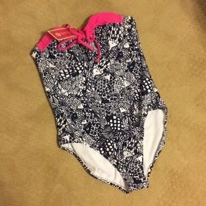 Lilly Pulitzer One Piece Halter Swimsuit